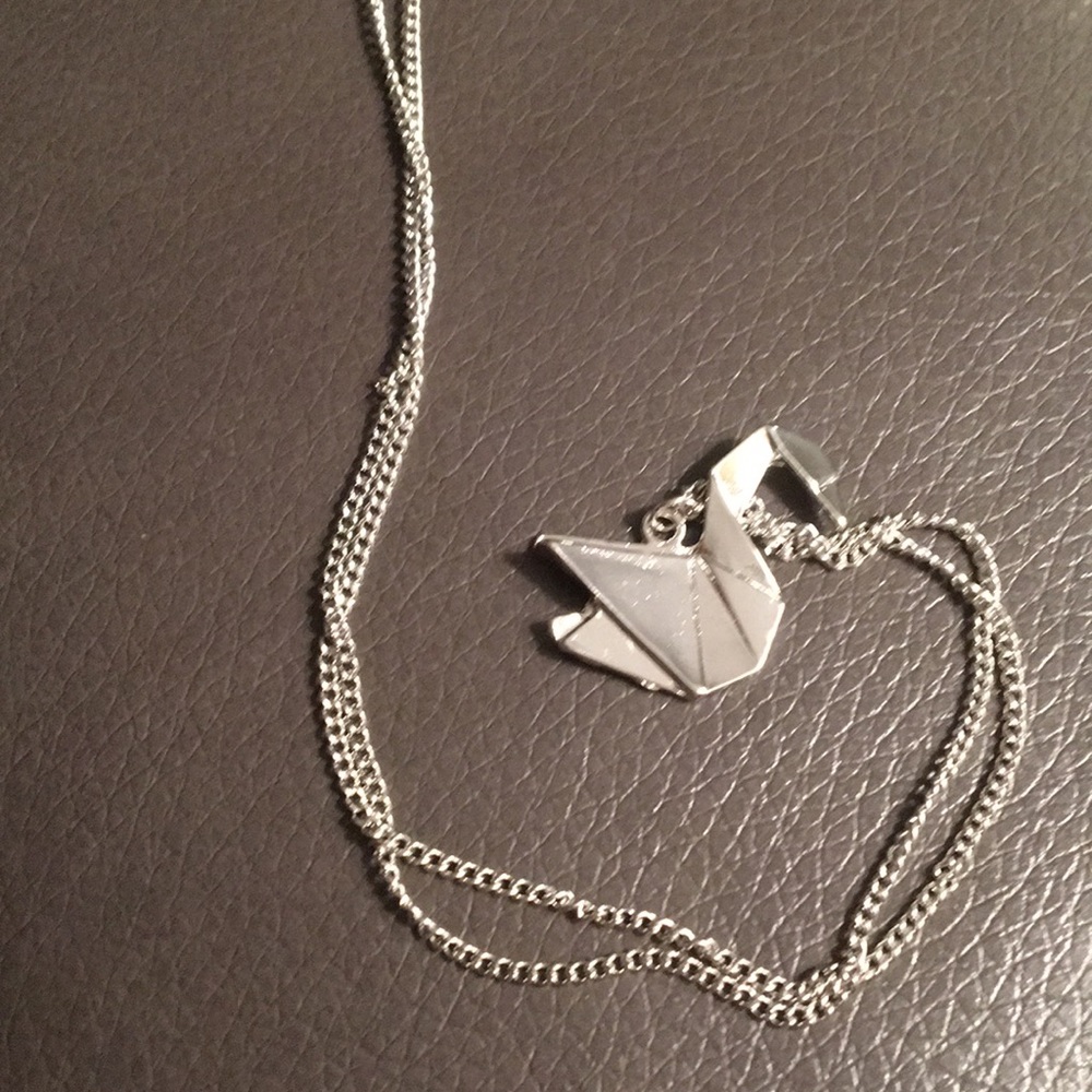 Origami Swan Necklace